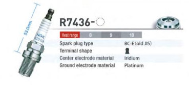 Preview: NGK Racing Zündkerze R7436-8 (Set 4 Stk.)